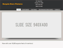 Tablet Screenshot of bargainstorefixtures.com